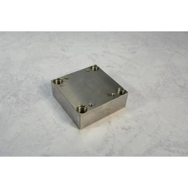 Furatos szerszám lap 100x100x36 mm megmunkált acéllap C45